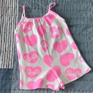 Zara Kids Barbie Pink Heart Jumpsuit